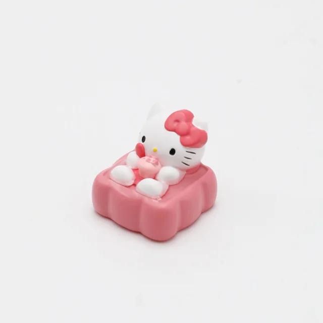 3D Printed Kitty Hello Resin Artisan Keycaps for Keyboard Mechanical Keyboards