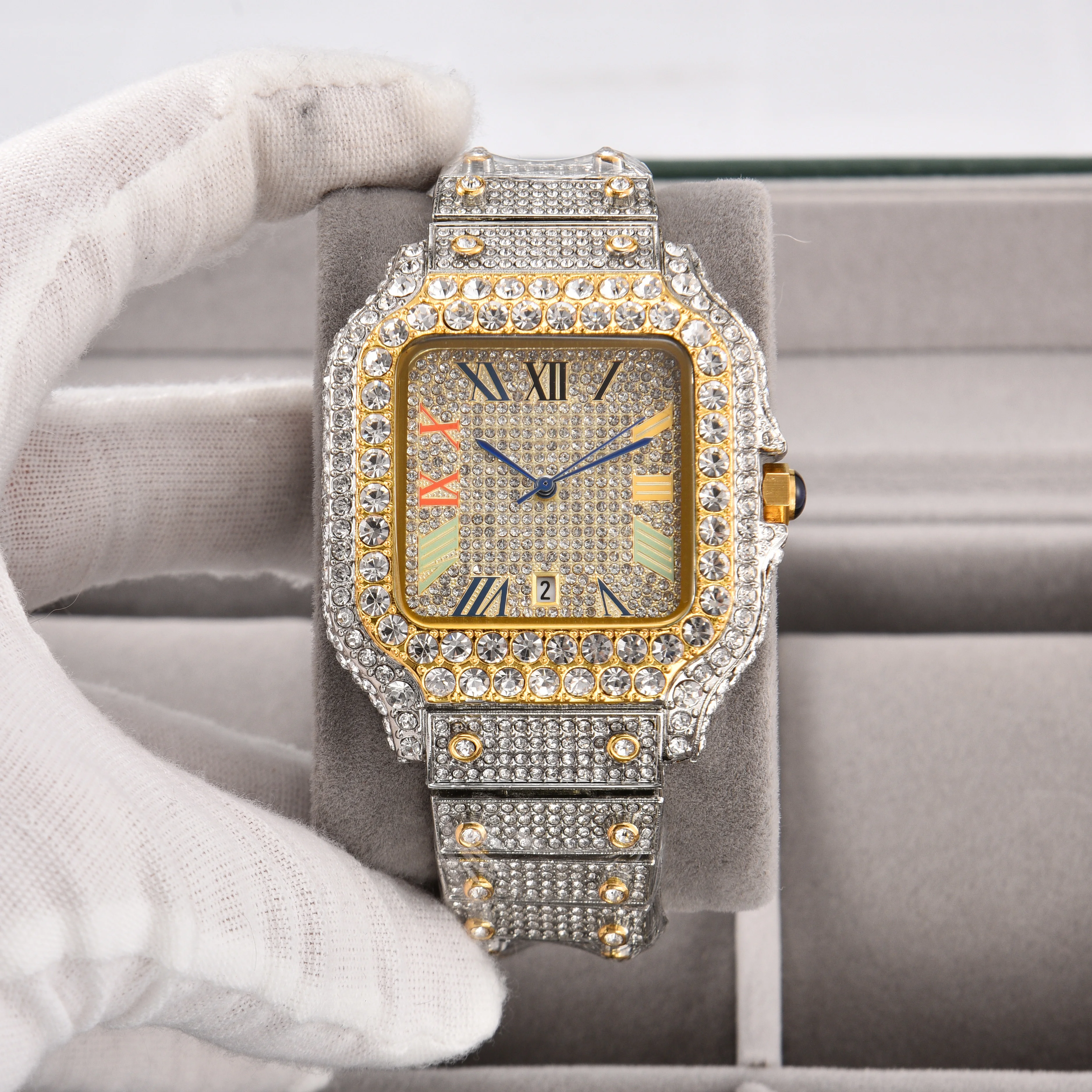 Luxury Square Diamond Watches for Men - 2026 Edition