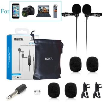 BOYA BY-M1 BY-M1 PRO BY-M1DM Professional Lavalier  Stereo Condenser Microphone for Nikon Canon Wireless Microphone detail image