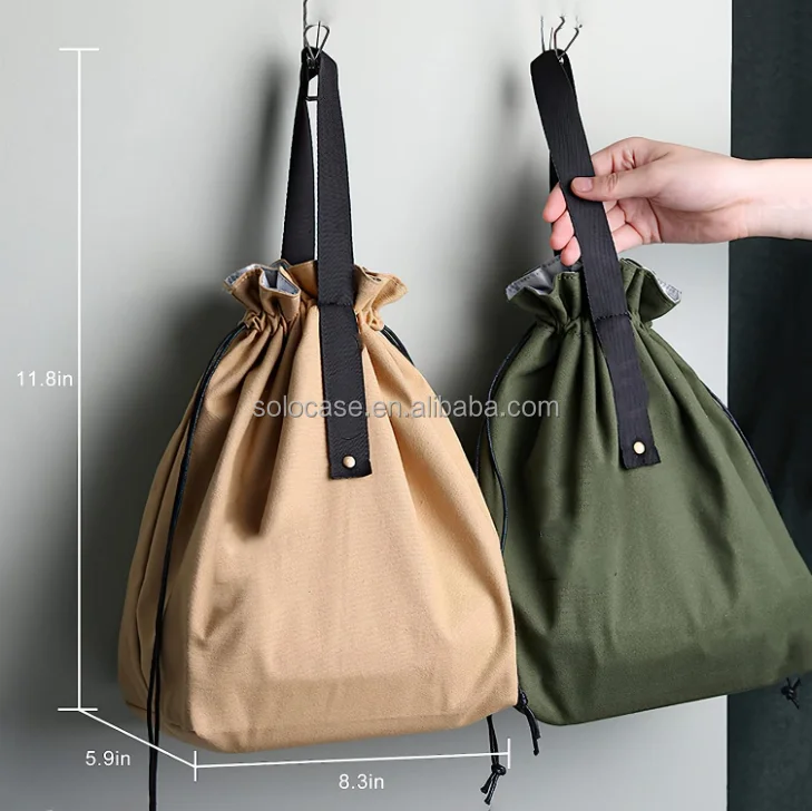 Canvas Drawstring Lunch Bag