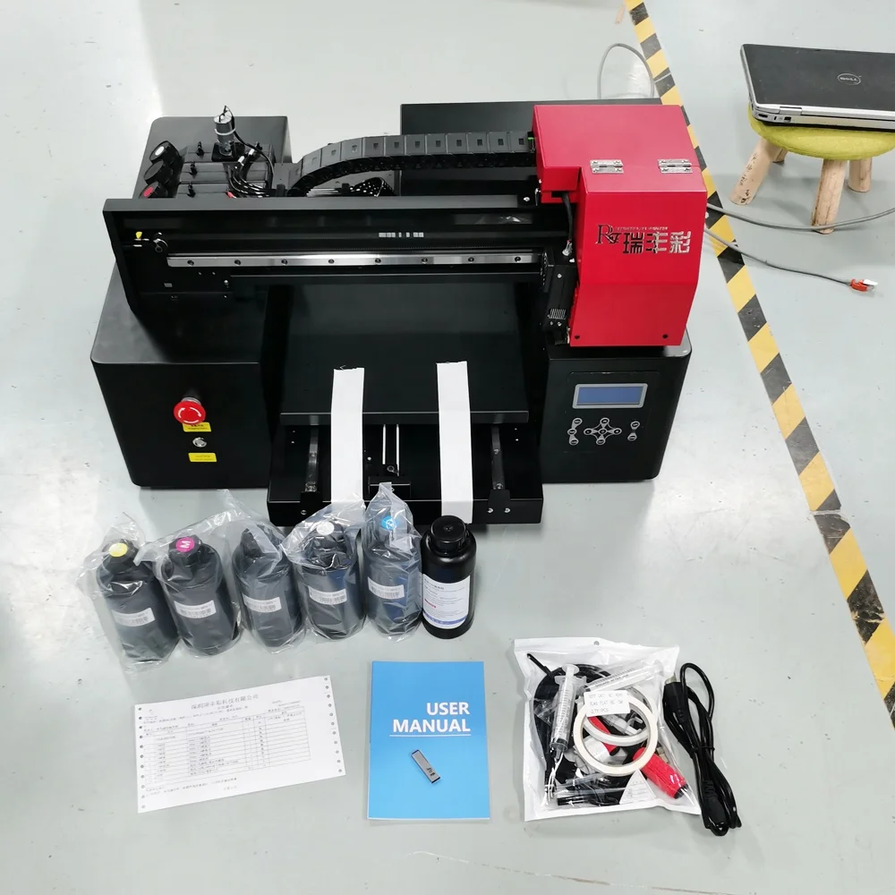 Refinecolor A3 Size Small UV Printer 3D Embossed Braille Printing Machine for Small Business