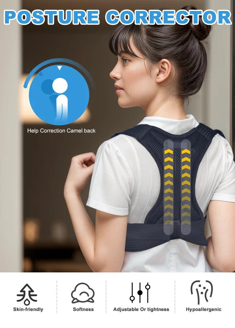 CHK-JZD-02 Adjustable Comfortable Corrector De Postur Hunchback Brace ...