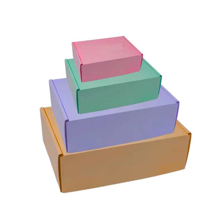 Custom Color Kraft Mailer Box Logo Luxury Ecommerce Packaging Easy Folding Print Corrugated Packaging Mailers Manufactured Paper