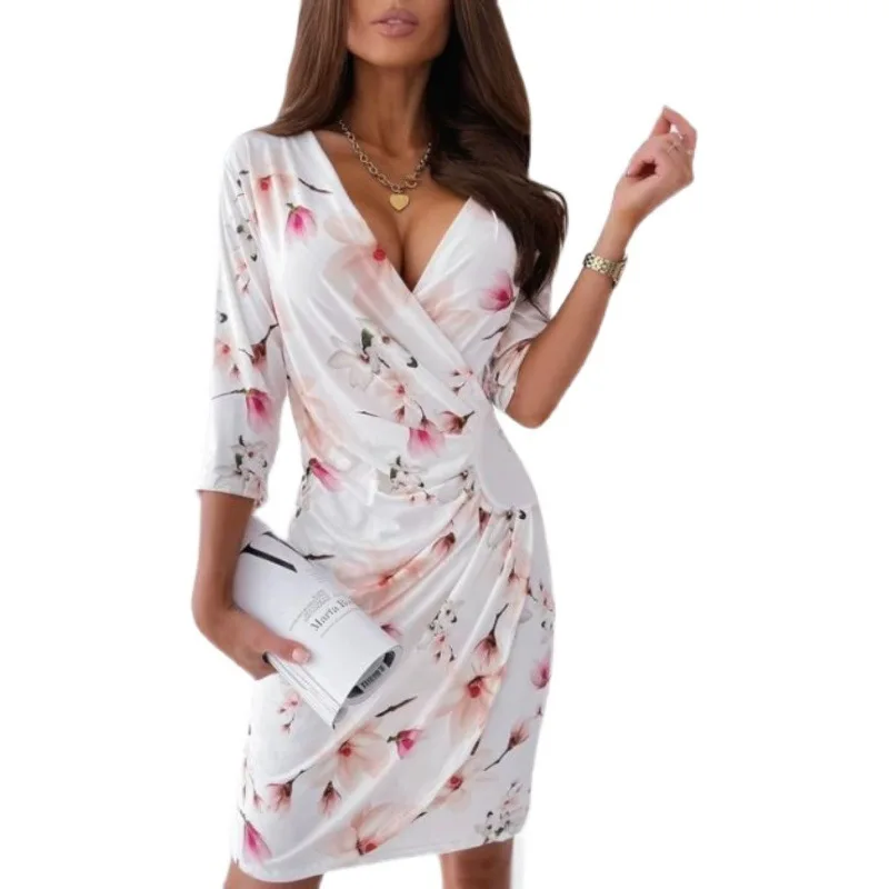 Summer Plus Size Magicmk Women Casual Dress Party Office Street Wear Print Floral Dresses