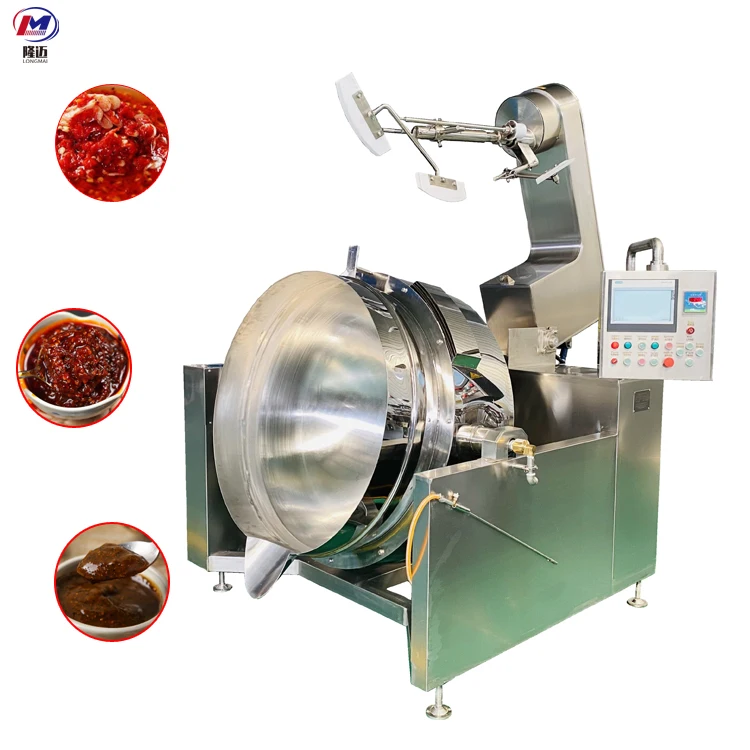 500L Automatic Food Eggs Cooking Mixer Machine  Industrial Meat Cooking Machine Price Commercial Cooking Pot with Mixer Price