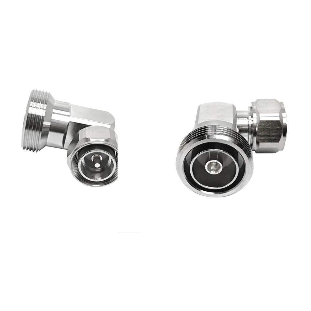 High Quality 4.3/10 Male 4.3-10 to N Female Adapter RA Right Angel 90 Degree 50ohm Connector High Frequency Corrosion Resistant
