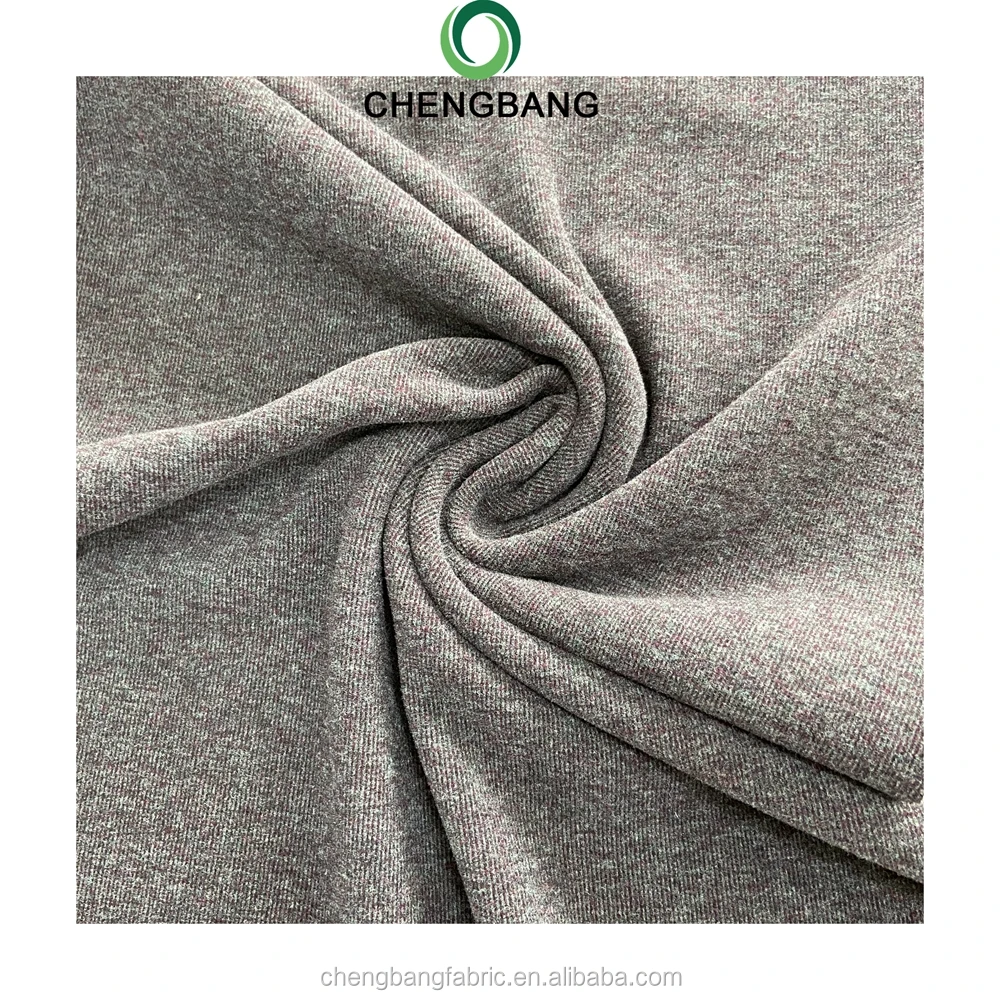 High Quality Extra Keep Warm Knit Polyester Rayon Spandex Double Side Brushed Heat Tech Fabric