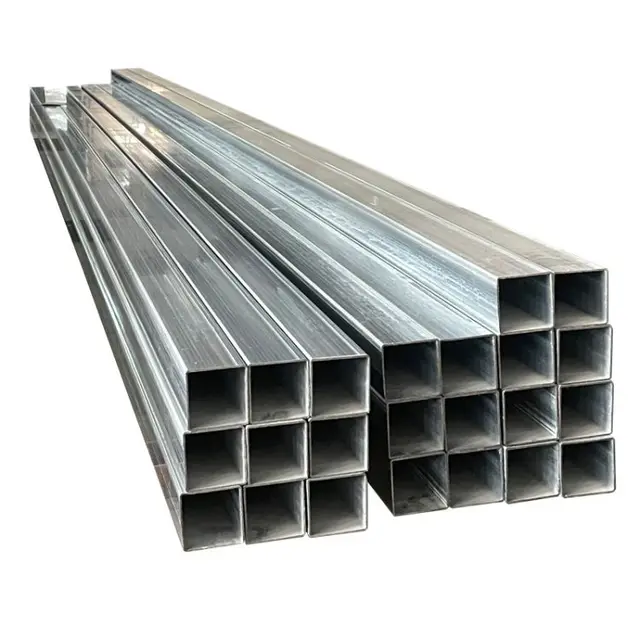 Factory supply Galvanized Pipe 100 * 100 *2mm Customized Size Galvanized Square Pipe/Tube for Decoration