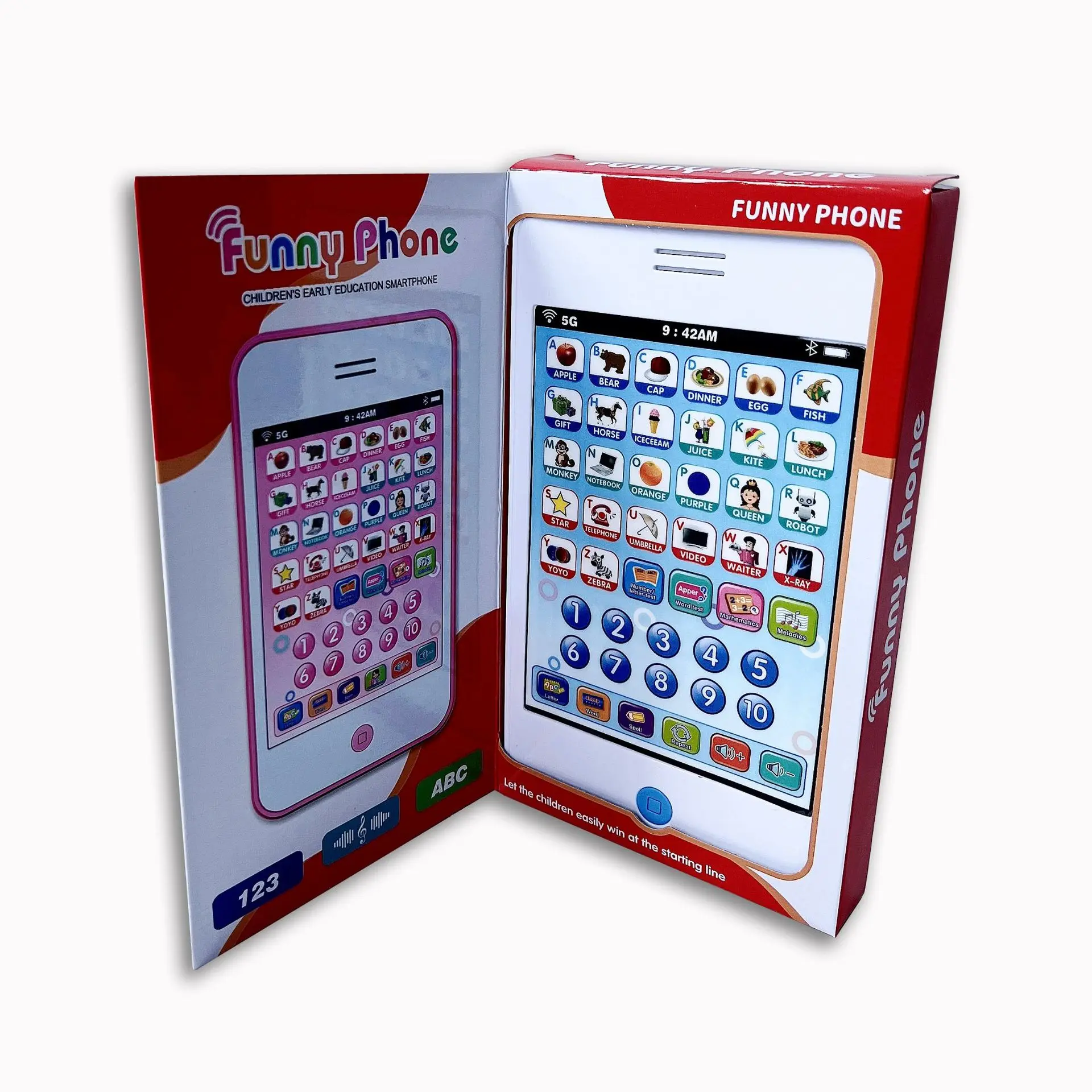 Детский развивающий телефон с сенсорным экраном
