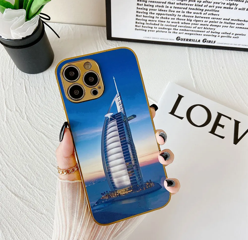 Laudtec SJK106 Plating Electroplate Blank Diy Heat Transfer Case Sublimation Phone Cases For Iphone 11 12 13 14 15 Pro Max Plus manufacture