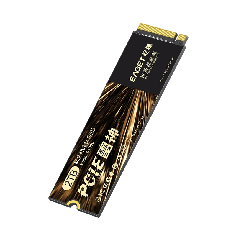 EAGET M2 1TB NVMe SSD - 128GB/256GB/512GB Options, Fast Read Speed