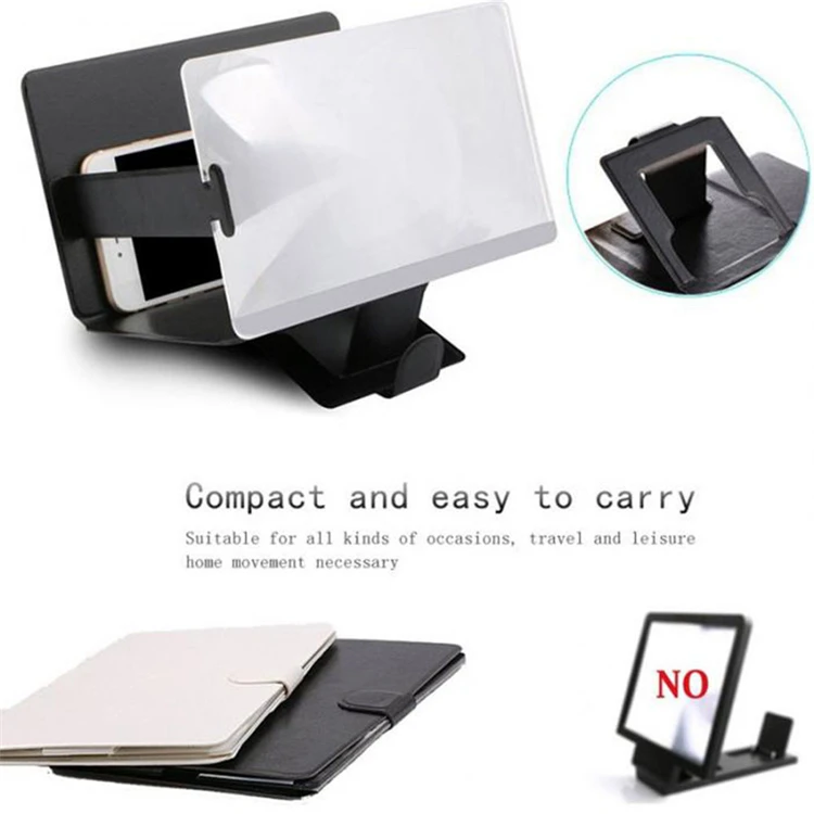 New Foldable Magnifying Movie Video HD Enlarged Phone Screen magnifier 3D Mobile Phone Screen Amplifier