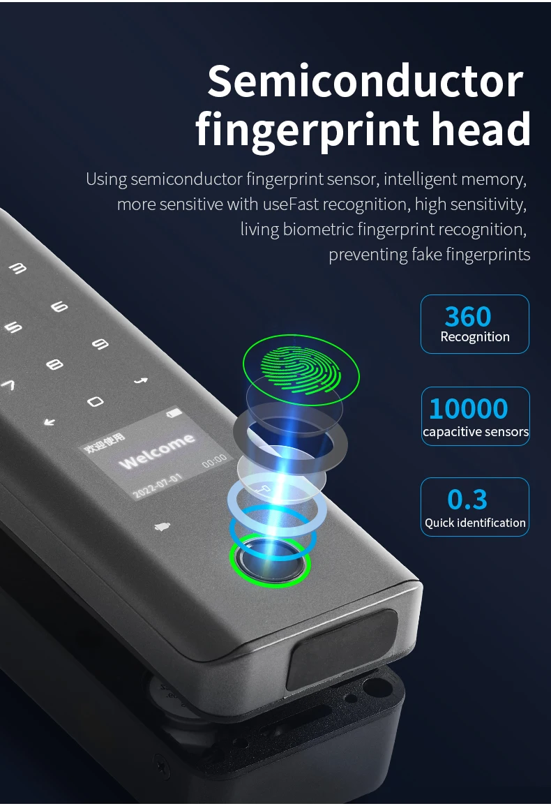 Factory Price Access Wifi Tuya Lock Electronic Door Locks for Homes Password App Unlocking Electronic Smart Door Lock