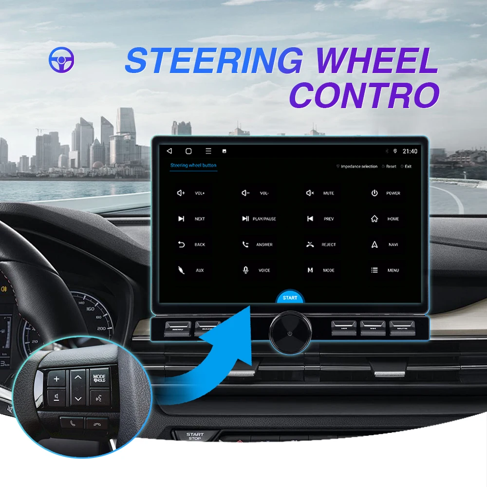 Universal Diamond 2k QLED Android Car Screen 8Core TS10 TS18  Double Knob for Renault Clio Captur Megane Kadjar Scenic Talisman