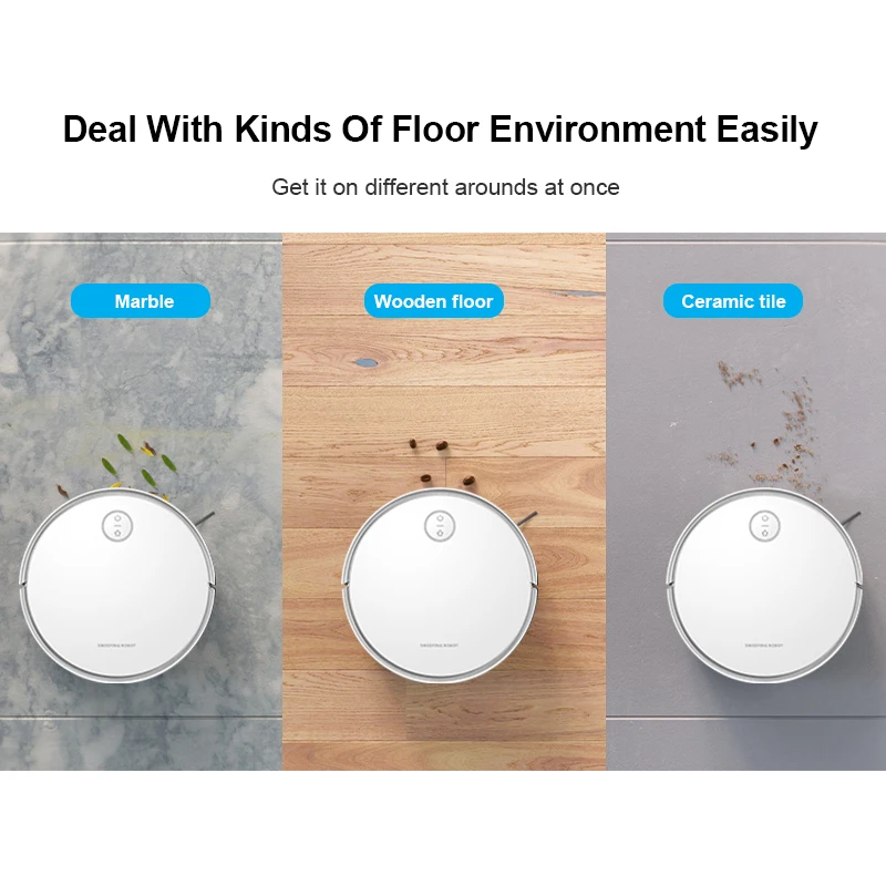 F403 Floor Sweeping Robotic Rechargeable Robot Cleaner Vacuum and Mop Robot Cleaner