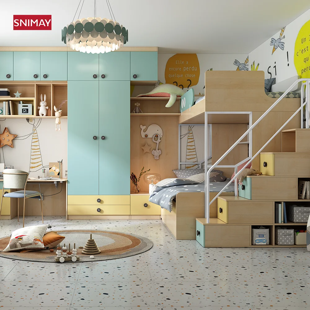 Cama Loft Personalizada com Estrutura de Madeira para Crianças, image size:1000x1000