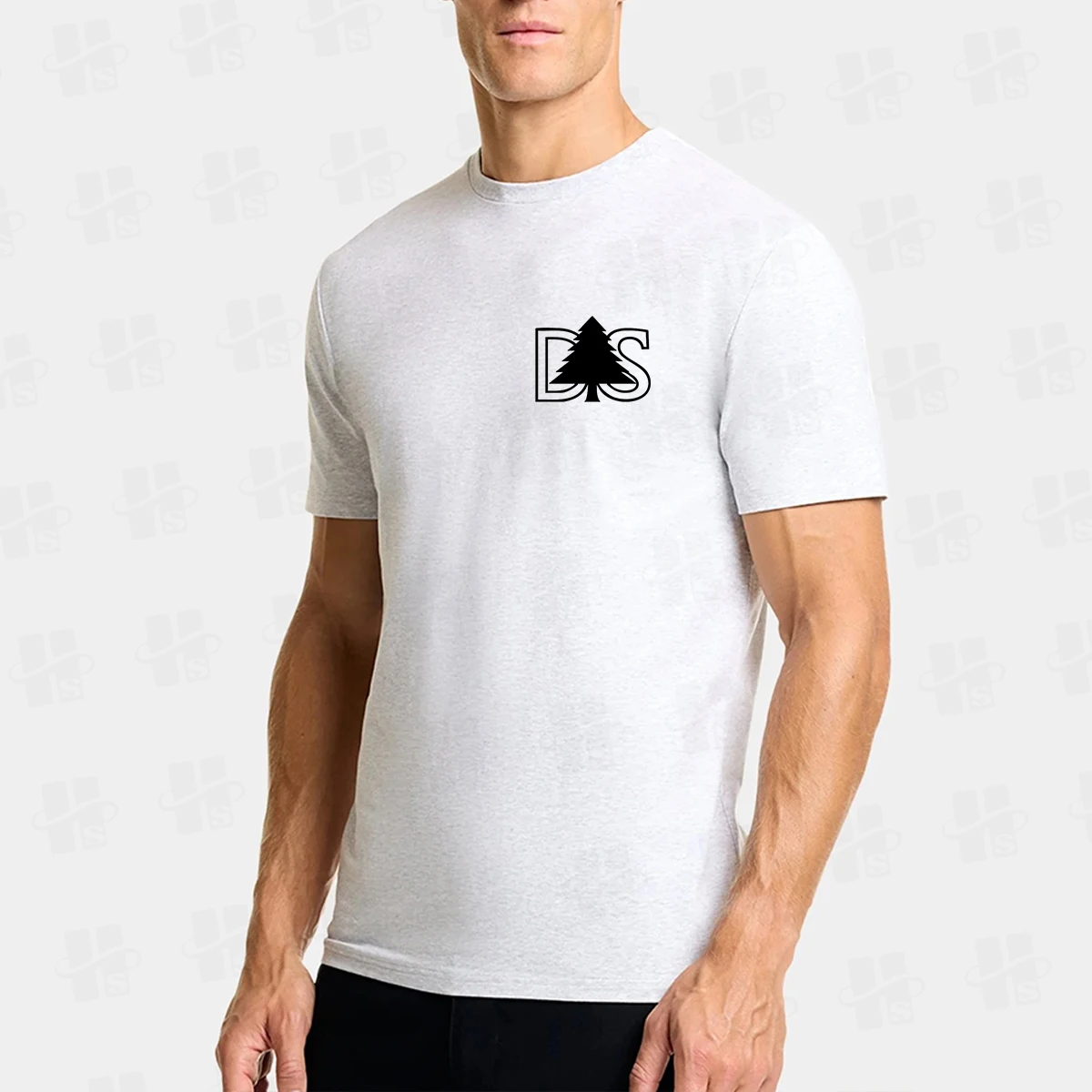 Wholesale High Quality Men’s T-shirts Regular Fit Design Crew Neck T-shirts 50% Polyester 50 Cotton