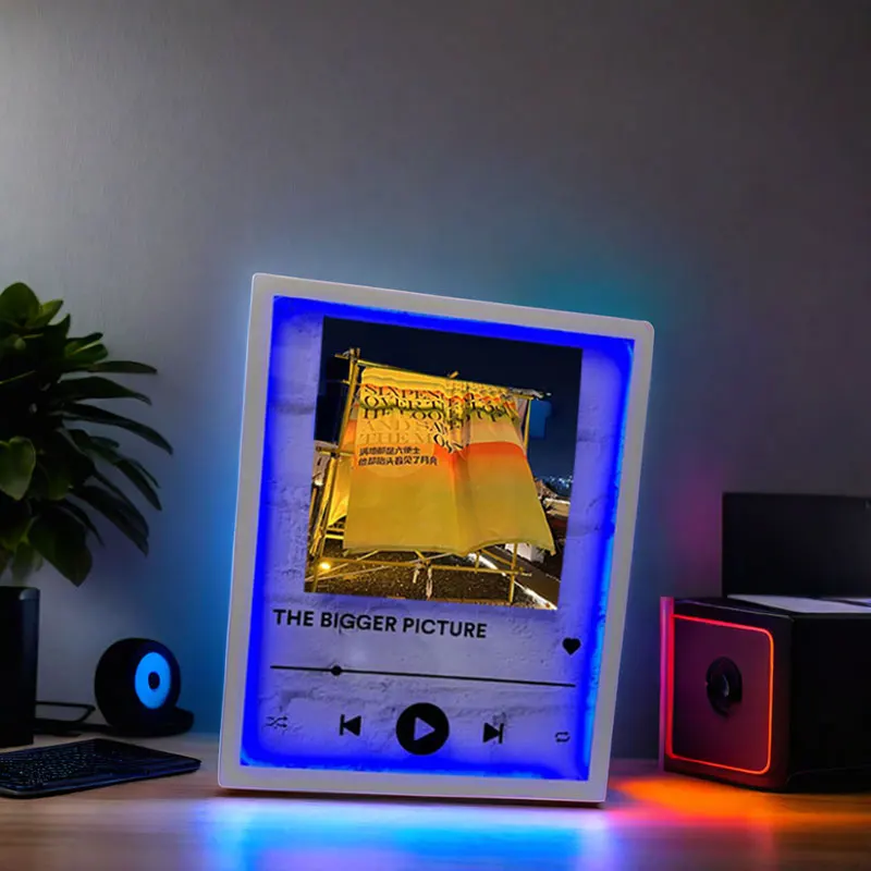 Placa de Acrílico Spotify com LED