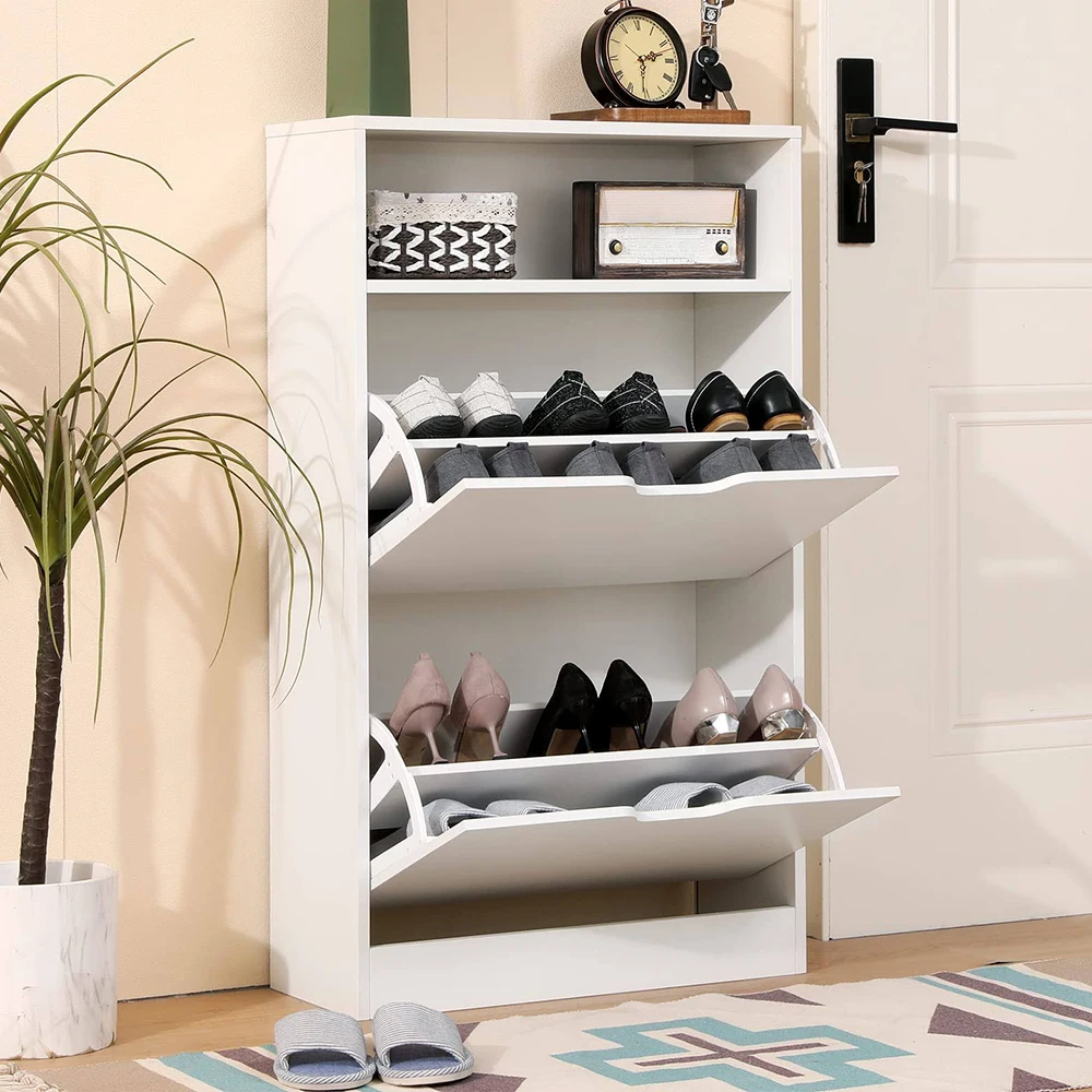 2024 High Quality Melamine Shoe Cabinet Rack - Solid Wood