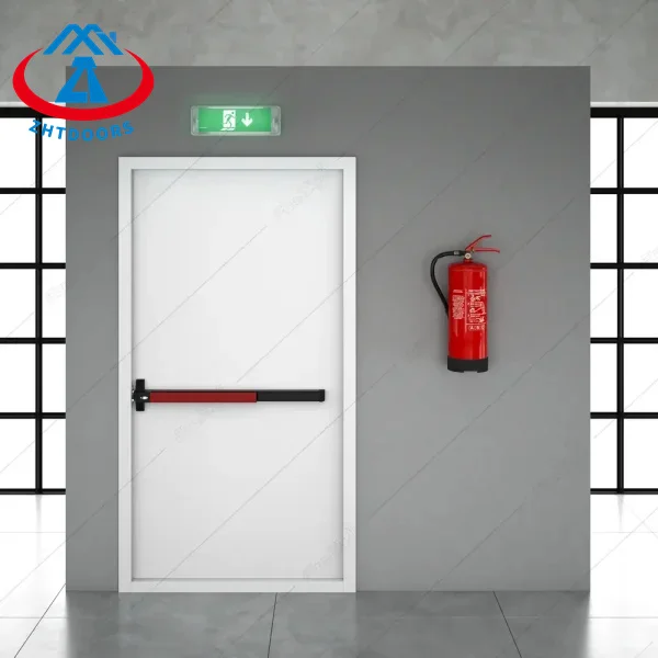 900mmWide*2200mmHigh Factory Price with Panice Bar 90 Minutes Fire Resistance Fireproof Door