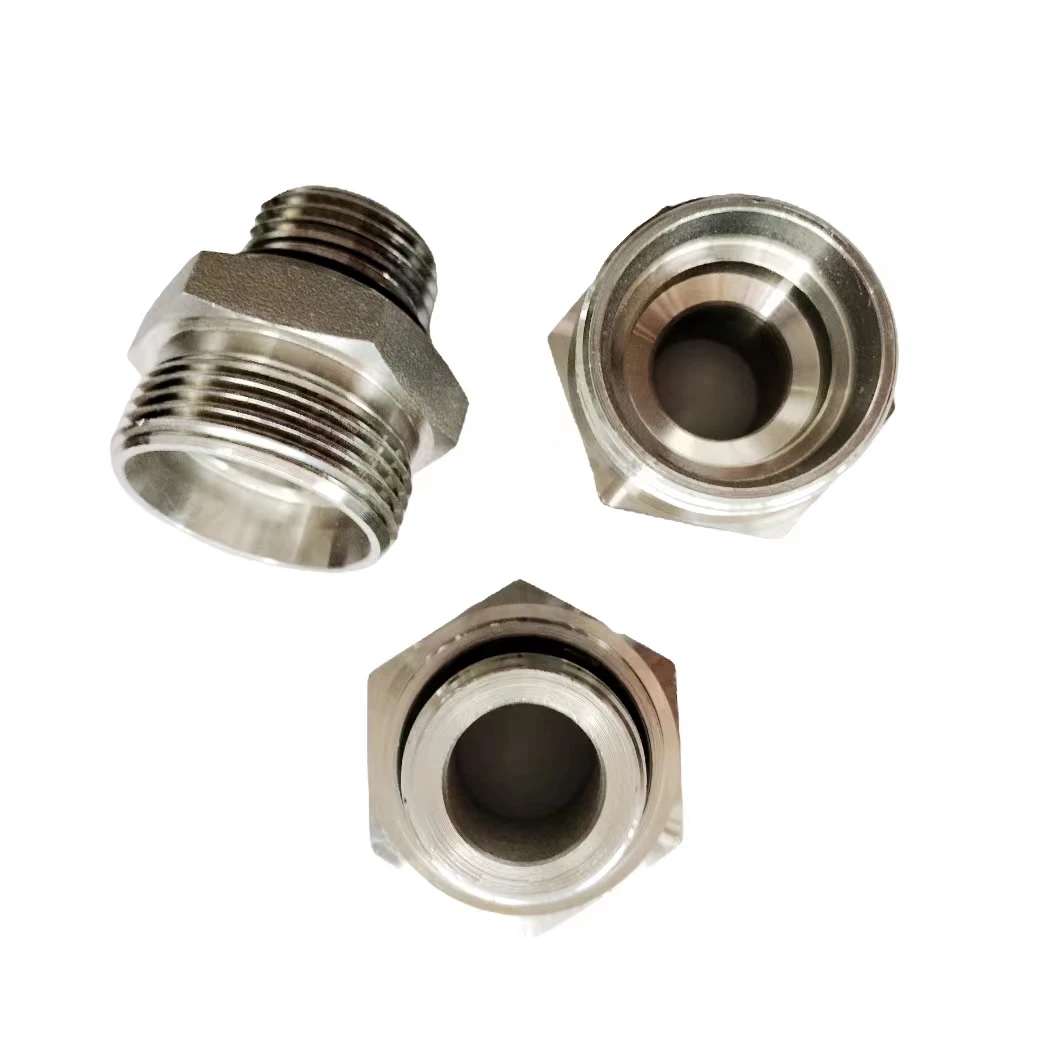 Best Selling Metric External Thread O Ring Plane Sealing Hydraulic Swivel Joint Pipe Fittings