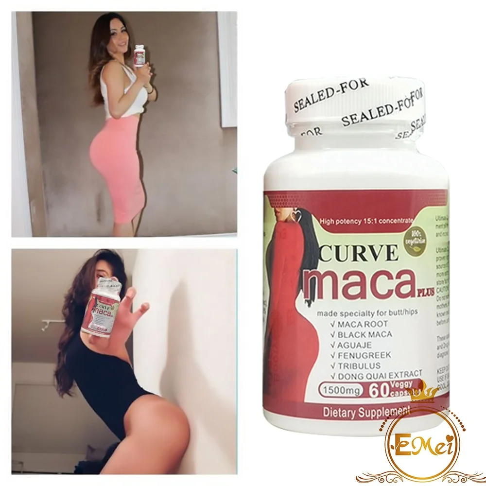 Complément Alimentaire Maca - 100 Gélules Pour Volume Hanches Et Fesses, 100% Concentré, Fabriqué En France