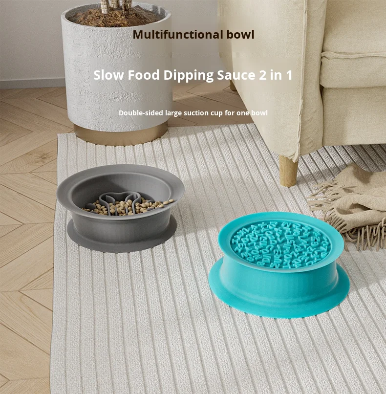 New Multifunctional Anti-Choking Silicone Pet Bowl Slow Food Licking Mat for Cats and Dogs manufacture