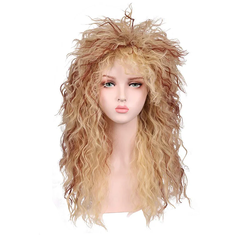 DEGUISE TOI Peluca Punk Negra Para Hombre – Pelo Sintético Con Cresta, Ideal Para Disfraces Rebeldes Y Fiestas Temáticas