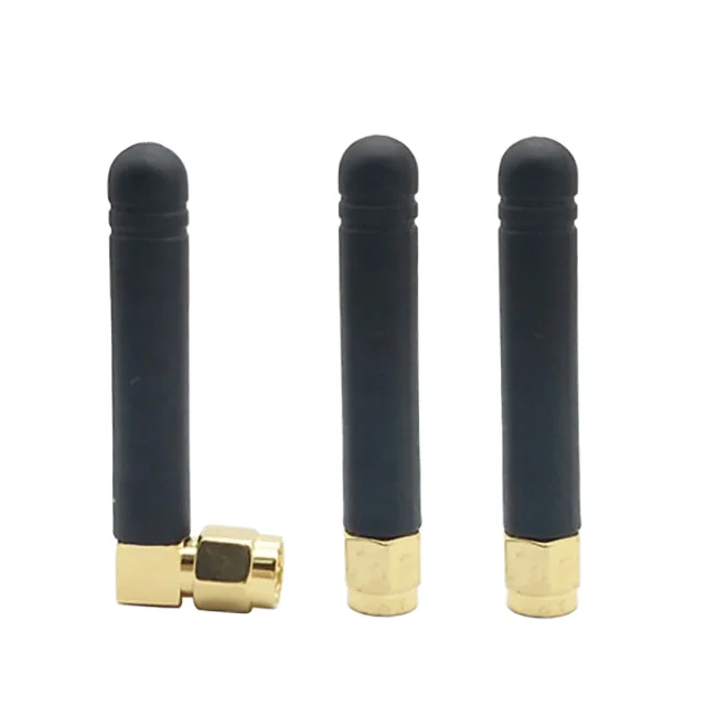 Mini Rubber Antenna with for SMA Straight Right Angle Connector SMA Connector Antenna