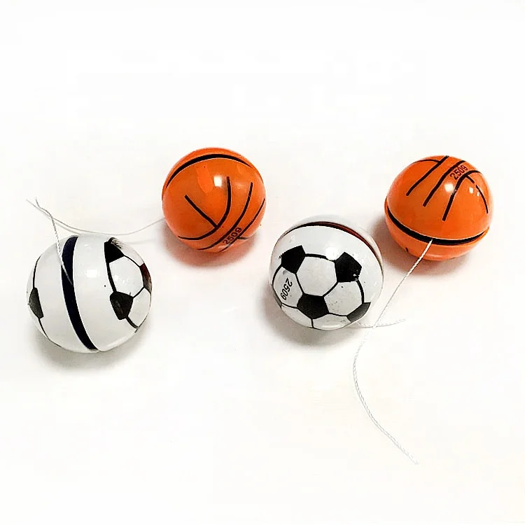 
Дешевые пластиковые Классические игрушки Йо-Йо в форме баскетбольного мяча для детей 