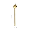 17.2cm round fillister head spoon - gold
