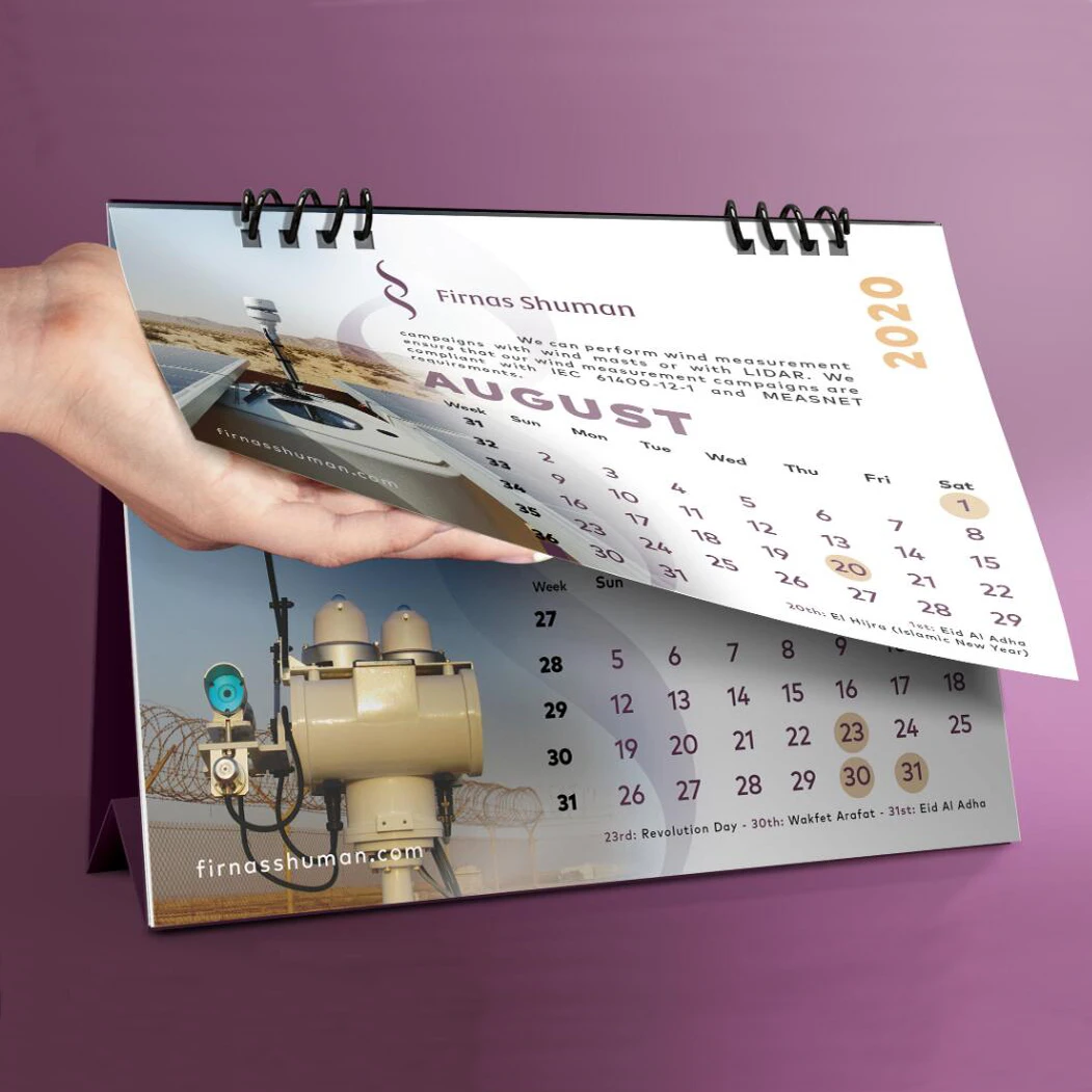 Custom Printing Desktop Office Diary Weekly Monthly Planner Calendar Promotion Desk Table Calendar 2022