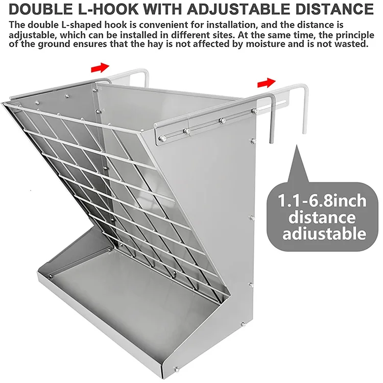 Jhmech Less Wasted Food Dispenser Strong Capacity Wall Hay Rack Buy