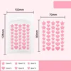 Pink 40pcs star heart