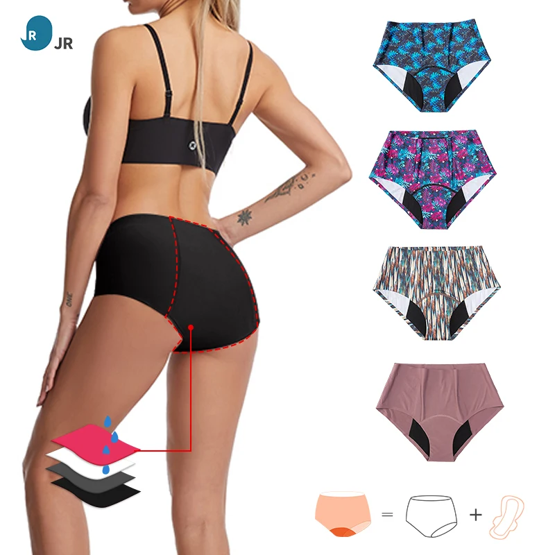 2026 Lady Menstrual Pants Washable Incontinence Leak Proof Underwear Bamboo Lace 4 Layer aperçu 5