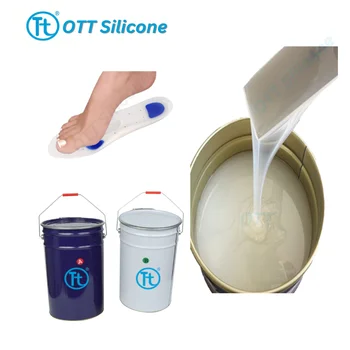 Medical grade life casting silicone rubber for Foot Hand Shoe Insole Making Liquid silicone rtv2