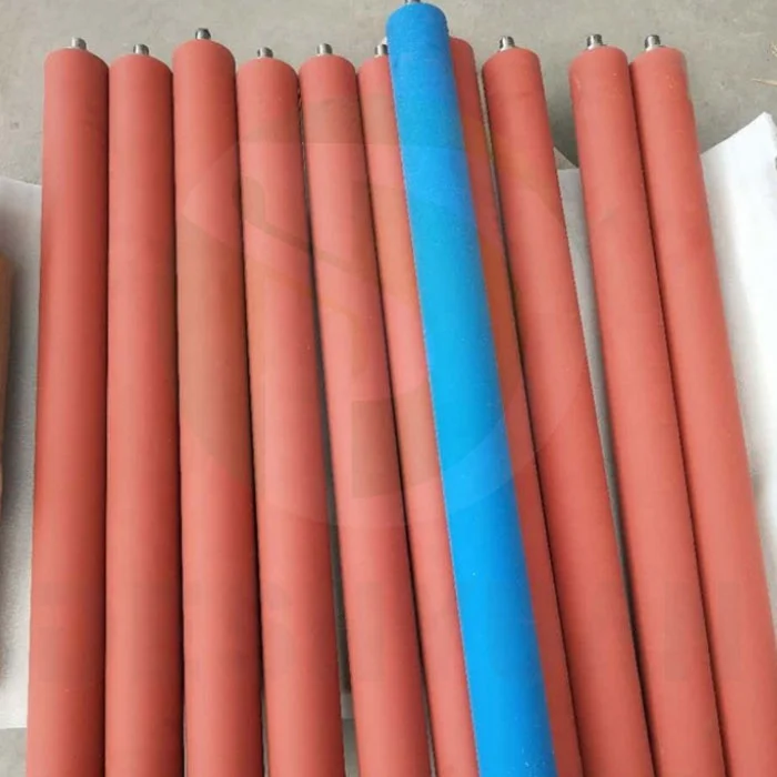 Pu Roller Laminating Rubber Rollers With Steel Shaft