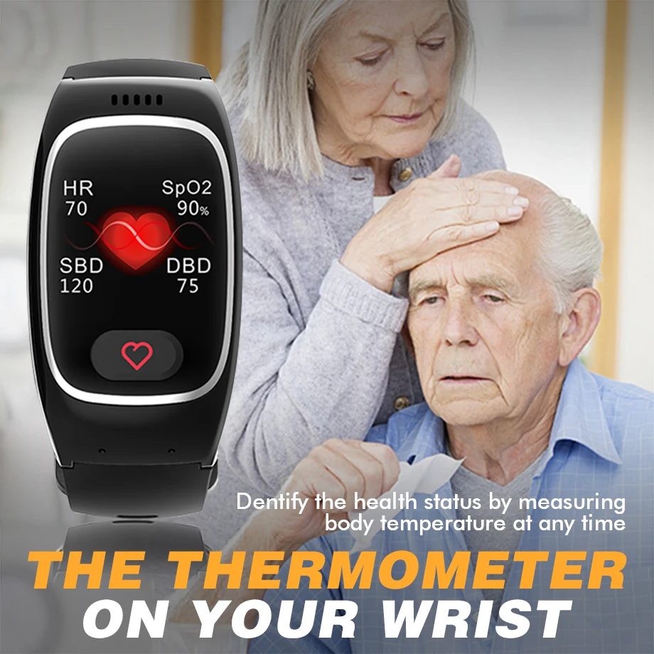 Reloj inteligente 4G VL16 para ancianos con alarma de detección de