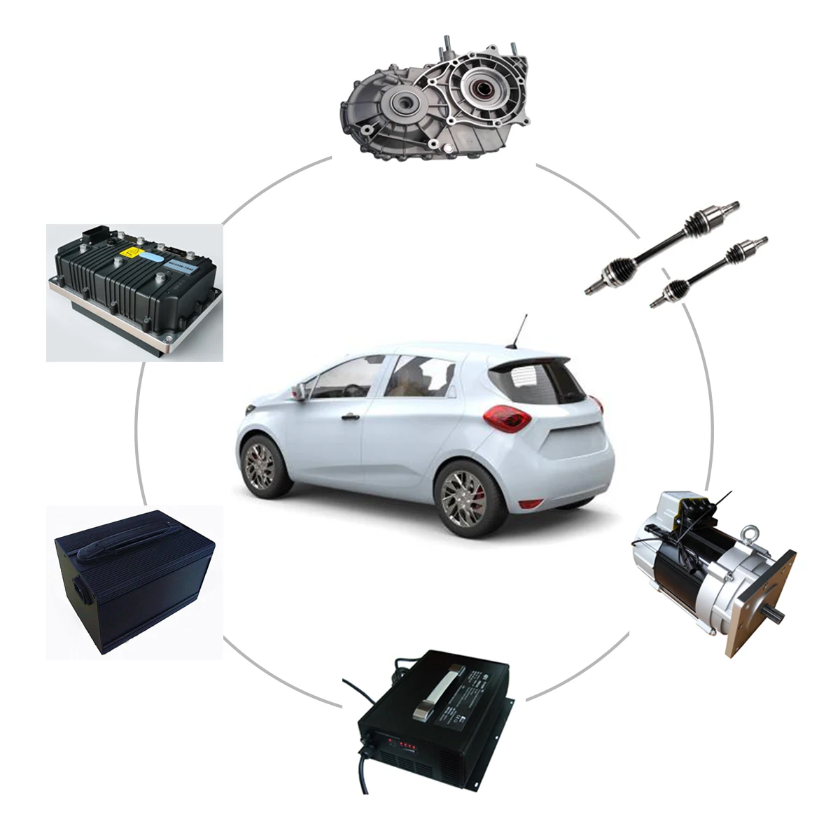 10kW 72V Kit De Conversion Motor Electrico Electric Car Motor Kit With Battery