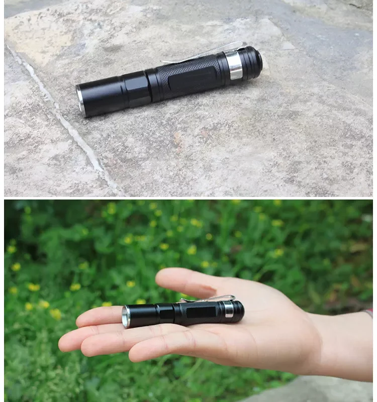 Портативный светодиодный ультрафиолетовый фонарик из алюминиевого сплава с фокусировкой и брелоком