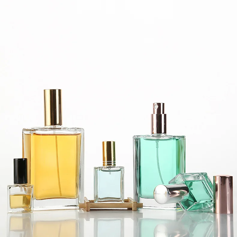 Wholesale Free Sample Luxury Woman30ml 50ml Square Spray Glass Perfume ...