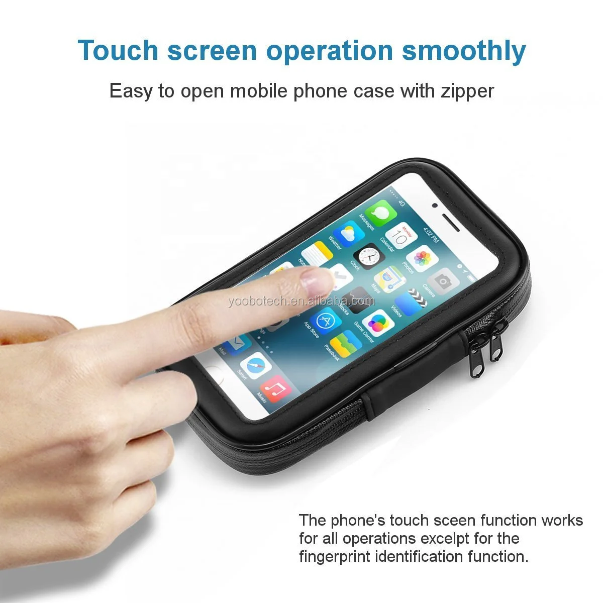 Glangeh Support De Téléphone Anti-chute Pour Moto Et Vélo à Verrouillage Sécurisé, Rotatif à 360° - Support Pour Téléphones Portables De 4,7 à 6,8", Pour Montagne/scooter, Installation Rapide