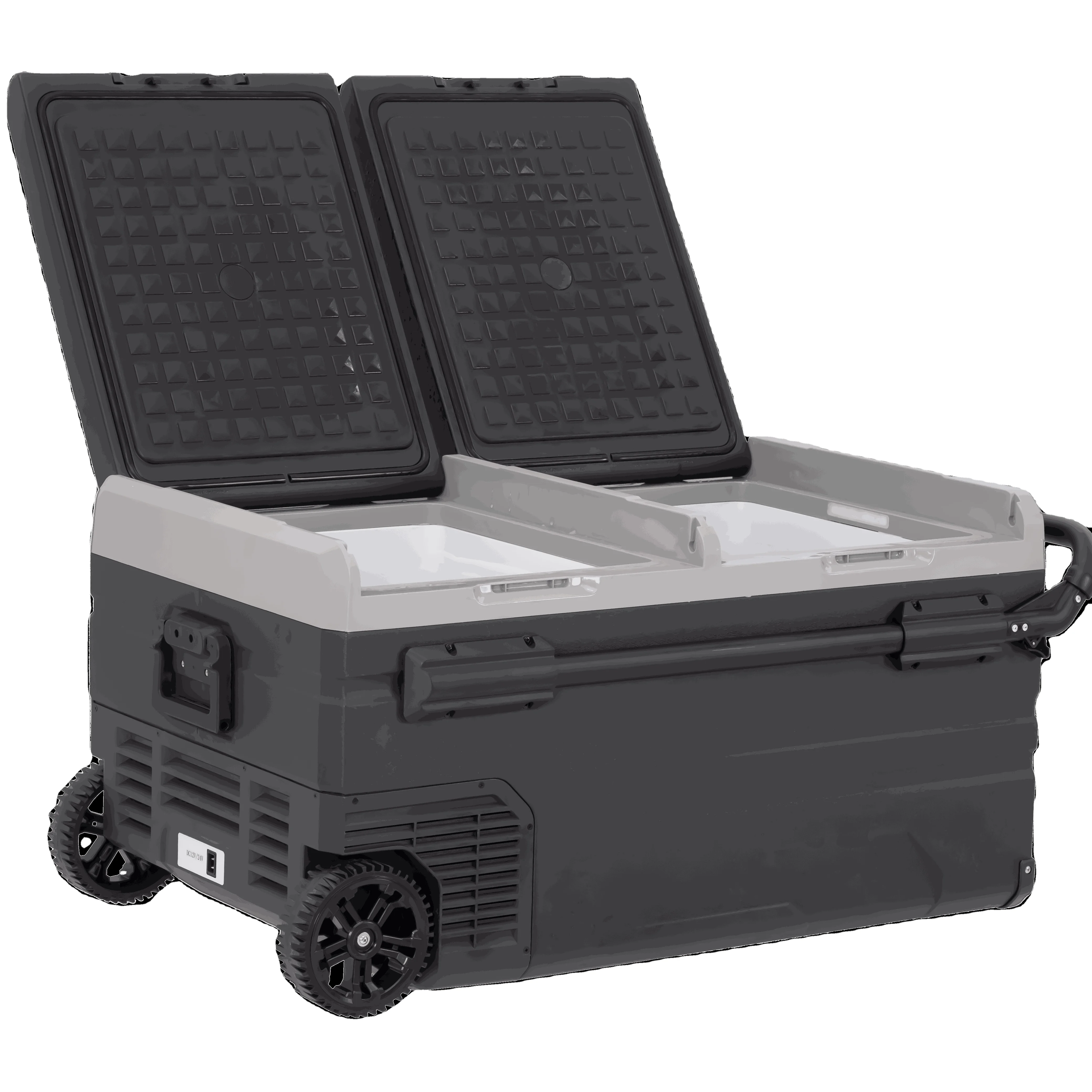 Alpicool TWW95 95L Dual-Zone Car Fridge with Wheels & Handle