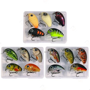 Cheery Hot Sale Cheery 2g Micro Hard Silicone Crankbait Fishing Lure for River Use-5 Piece Per Box – Soft Lure – view 2