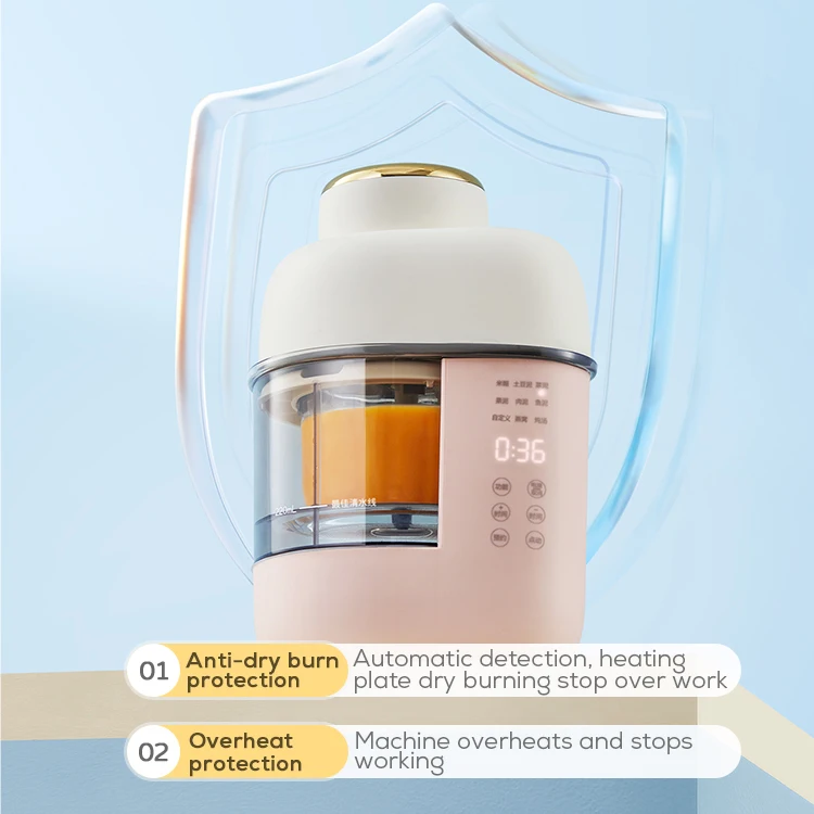 Multifunctional Baby Food Maker And Steamer 5 In 1 Baby Food Processor
