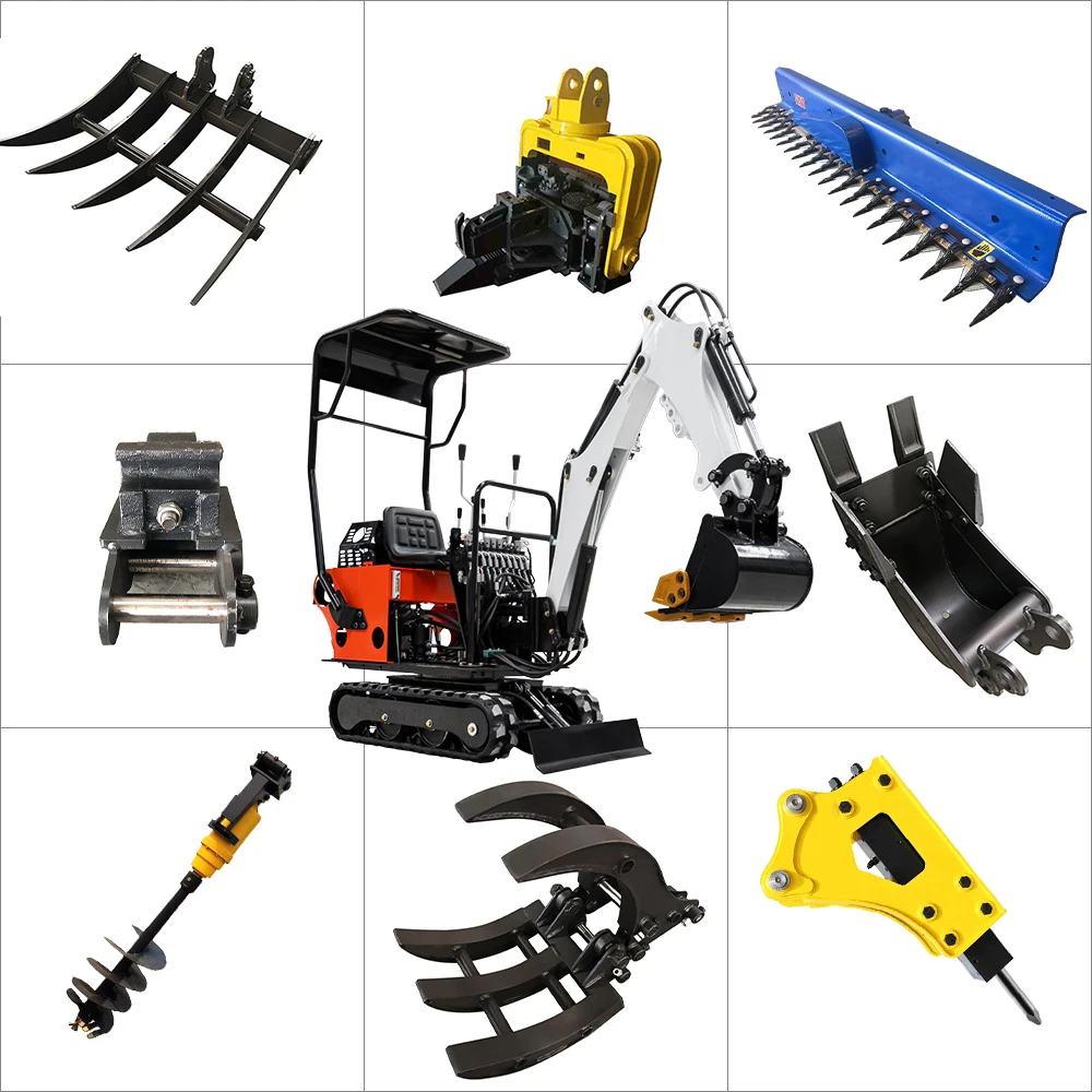 Mini Digger Machine 0.8T Mini Excavator Garden Excavators