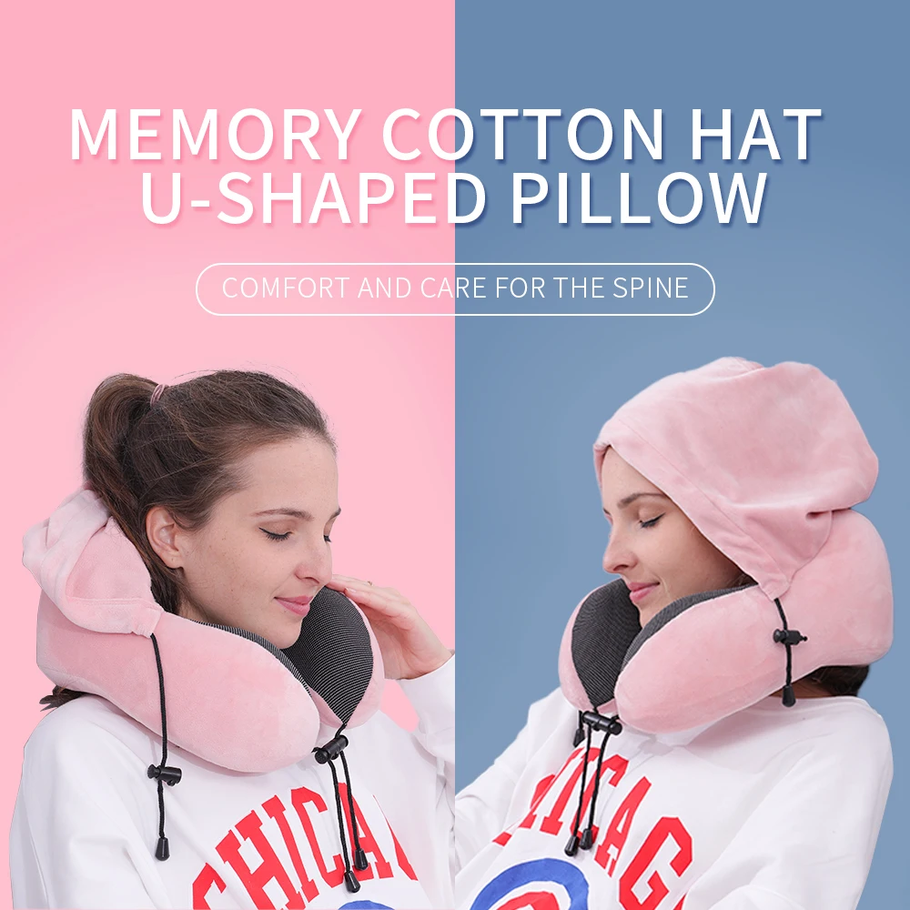 Factory Direct Sales Airline Neck Pillow U Shape Memory Foam Neck