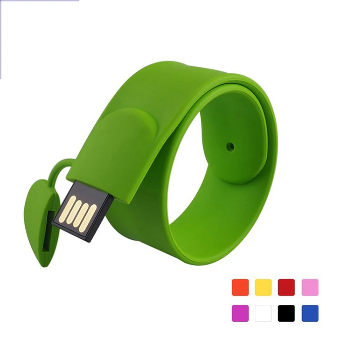 Hot Sale Custom Silicone Bracelet Wrist Band Wristband Usb Stick Drives Usb drive 8gb - ANKUX.COM
