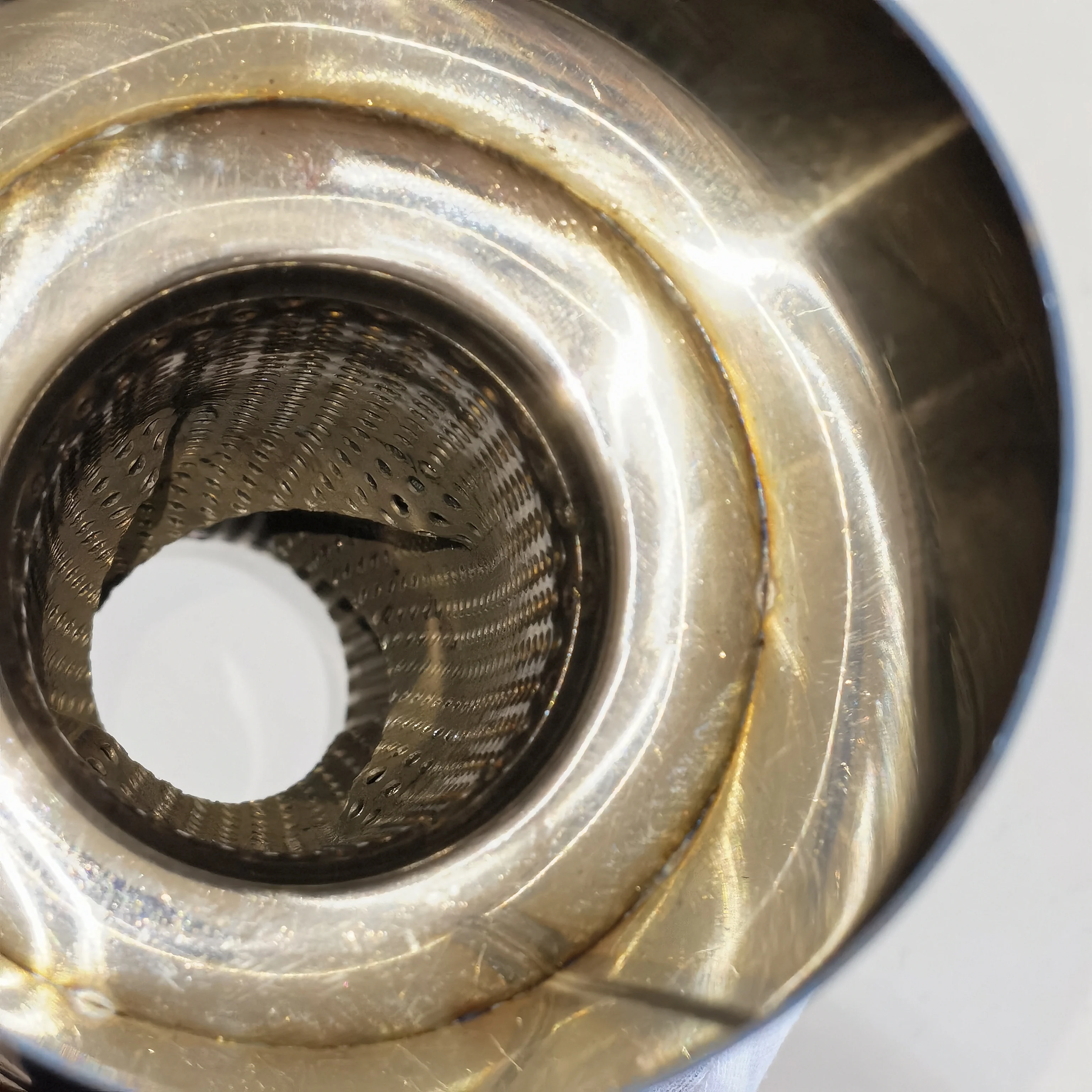 4.5 Inches Racing Modification Stainless Steel Blue Exhaust Pipe Sounds Silencer Vortex Tornado Exhaust