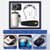 Coffee mug, power bank, cervical massager, umbrella-black